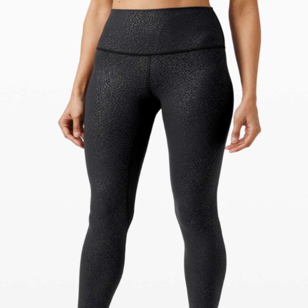 ⚫️ Lululemon Align HR Pant 25" Code Emboss Black - Picture 2 of 9
